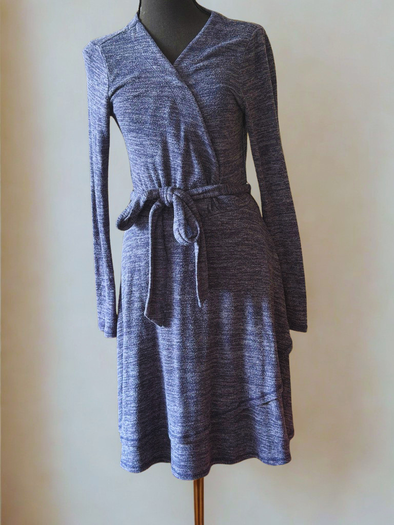 ANTHROPOLOGIE -- Heathered Wrap Dress